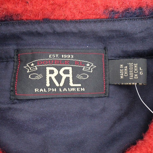 Double RL RRL Ralph Lauren‎ Wool Fleece Aztec Southwestern Shirt Jacket Mens L - Picture 4 of 10
